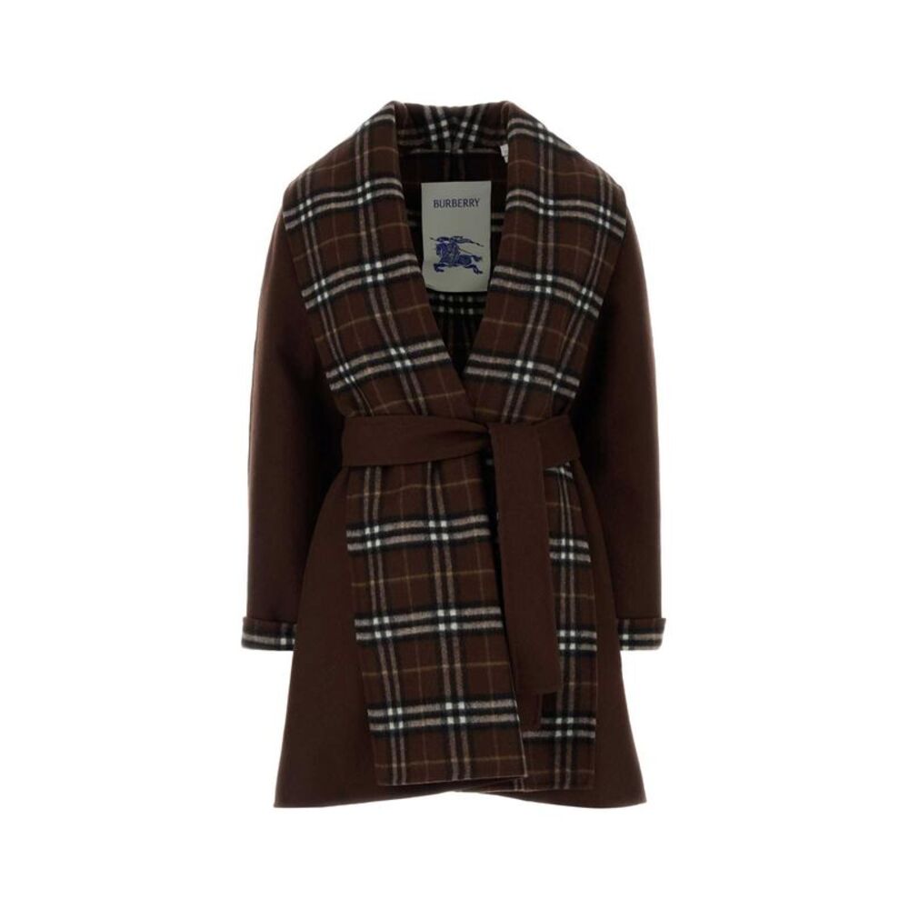 Burberry Women Embroidered Wool Coat